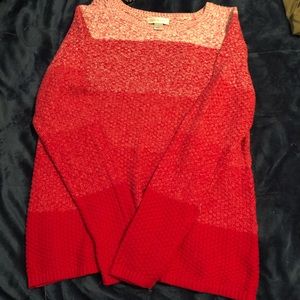 A red sweater